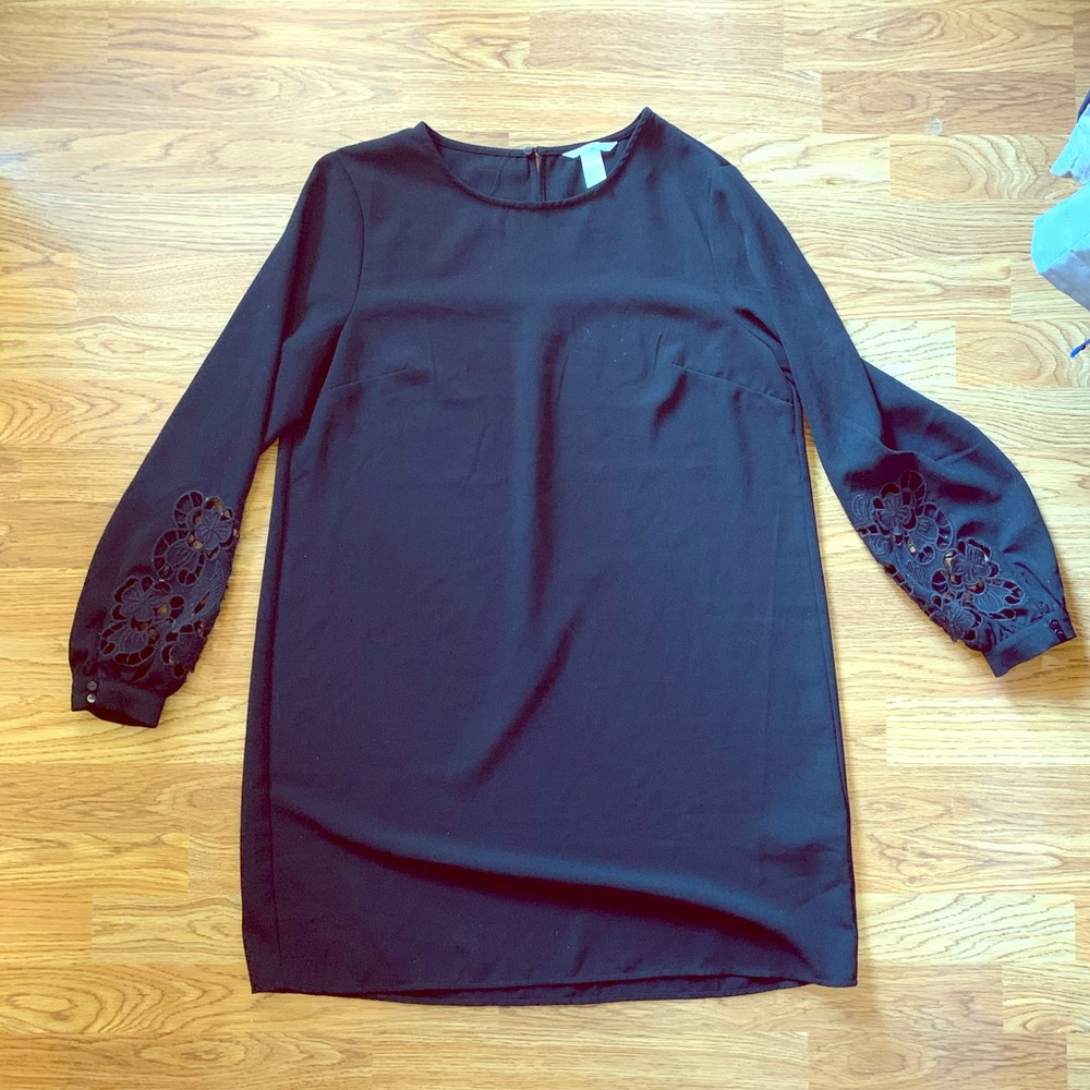 Black shift dress